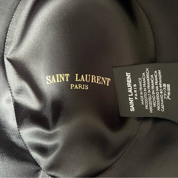 Saint Laurent Black Furfelt Fedora main image 5